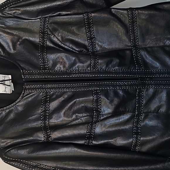 Joseph Ribkoff faux leather jacket - Picture 5 of 5